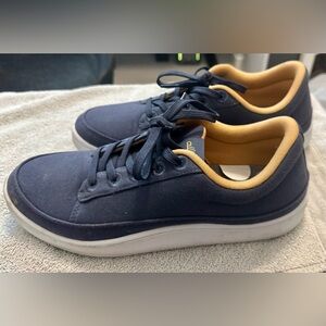 Allbirds Men’s Canvas Pacers Sneakers Hazy Indigo / Blizzard Soles Size 10